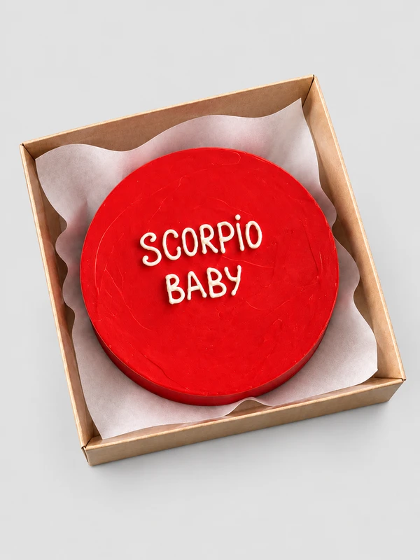 Бенто - торт "Scorpio Baby Red" — Бенто-торт с дизайном как на фото.